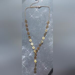 Gold-Tone Floral Chain Necklace